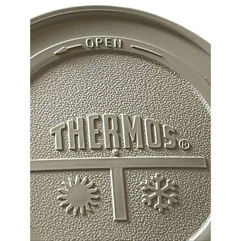 Thermos Blue Gray Travel Mug Cup Hot Cold 10 oz Insulated Food Storage Jar